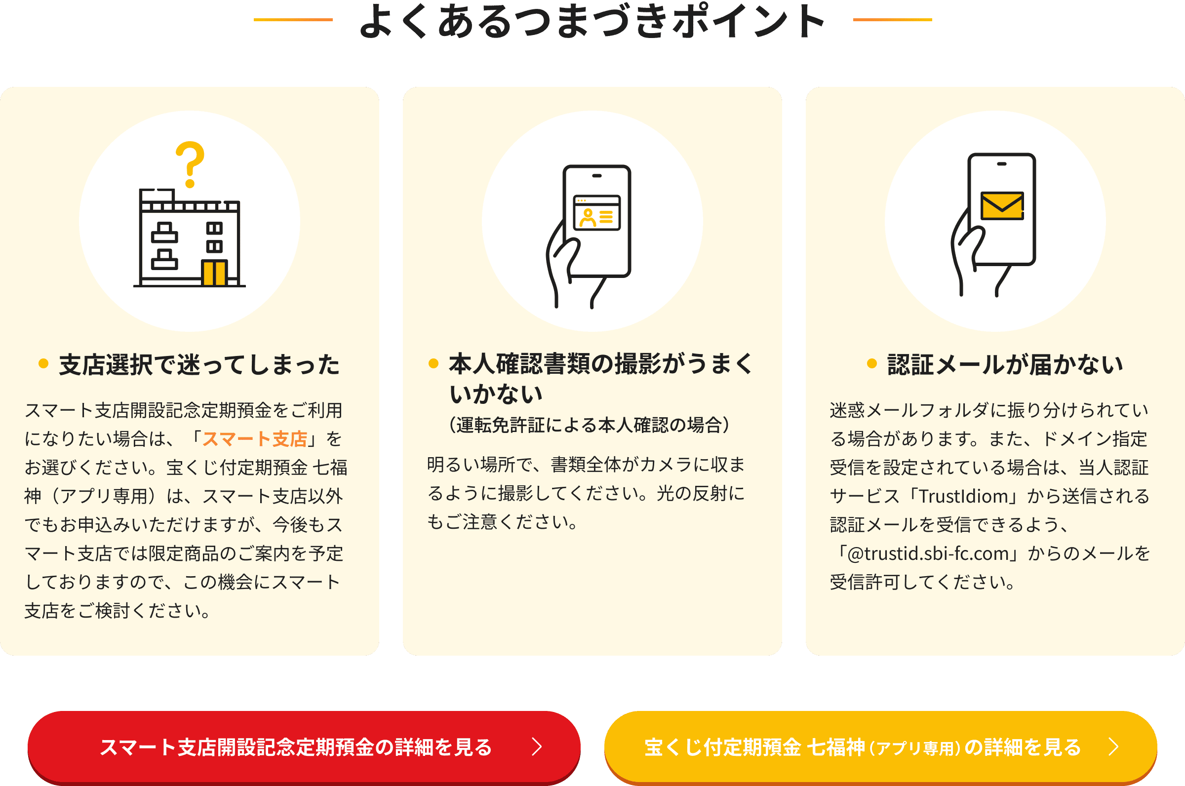 よくあるつまずきポイント