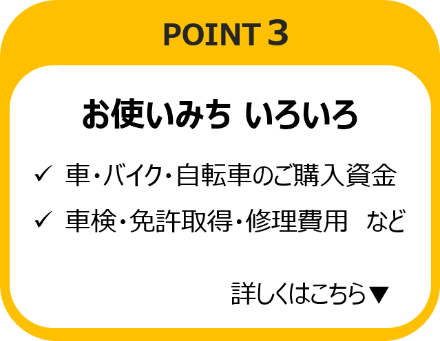 お使いみちいろいろ